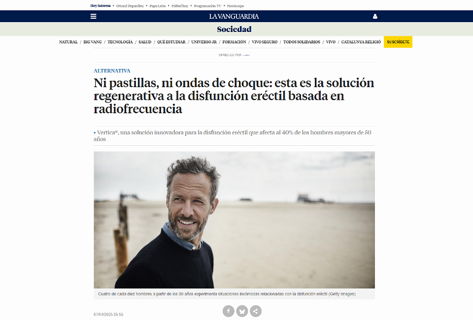 artículo sobre Vertica en La Vanguardia